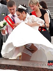 12 pictures - One of the hottest bride upskirts ever