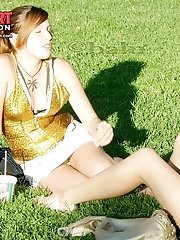 12 pictures - Extremely seductive milf upskirt