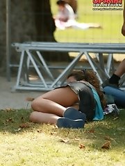 12 pictures - She's cute, so do her upskirt. Upskirt photos