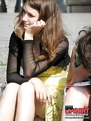 12 pictures - Spectacular outdoor sitting upskirts