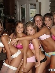 7 pictures - Sweet gals have no idea their panties are spied on cam
