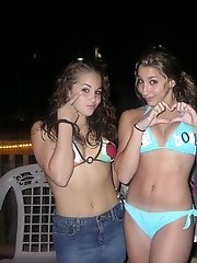 7 pictures - Nasty coeds get shot in exclusive bikinis on the beach