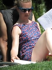 12 pictures - Naughty tattooed blonde spyed. Result - upskirt photos