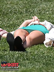 12 pictures - Up the skirt, she's so sexy and cute