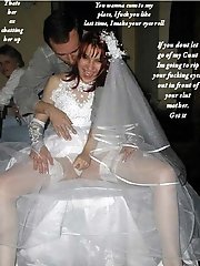 10 pictures - Naughty Brides upskirt photos