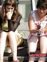 12 pictures - Spectacular outdoor sitting upskirts