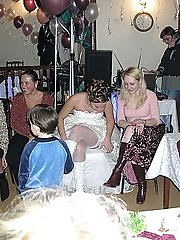 10 pictures - Naughty Brides upskirt photos